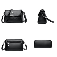 Leather Shoulder Bag for Women Crossbody Handbag Purse Sac A Dos