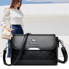 Leather Shoulder Bag for Women Crossbody Handbag Purse Sac A Dos