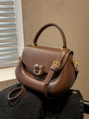 Women's Shoulder Bag Spring Summer Saddle Pack High Texture Pu Handbags