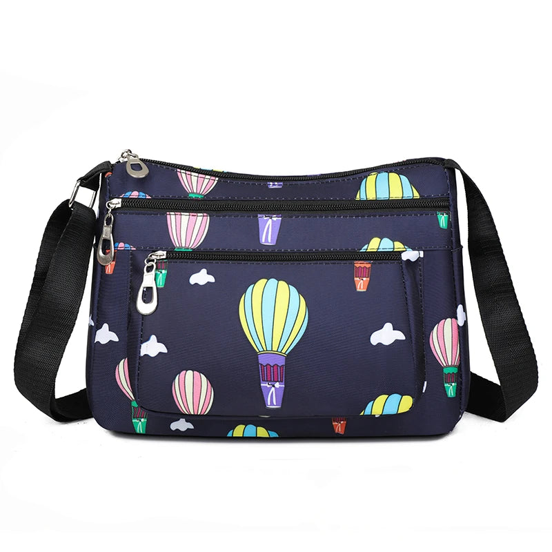 Printed Balloon Shoulder Bag for Women Girl Ladies