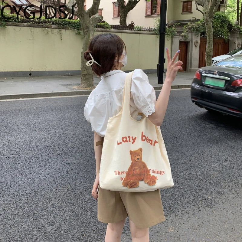 Canvas Tote Bag Handbag Shoulder Bag Women Bag