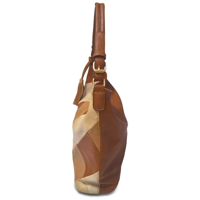 Patchwork Shoulder Bag Women's Handbag Pu Leather Big Sac Bolsa Tote