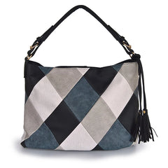 Patchwork Shoulder Bag Women's Handbag Pu Leather Big Sac Bolsa Tote