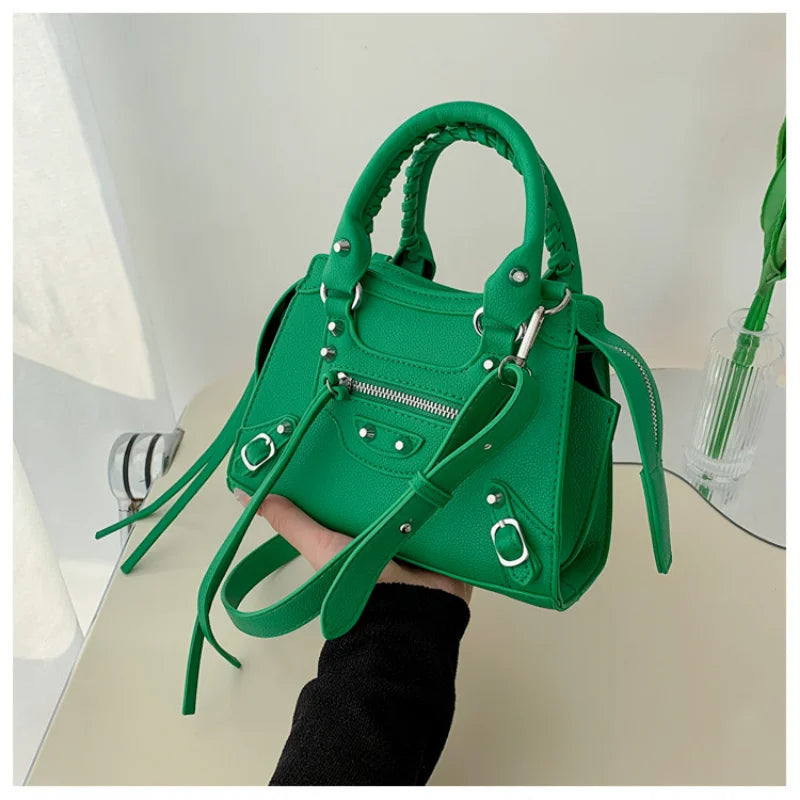 Studded Messenger Bag Crossbody Retro Armpit Bag