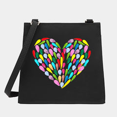 Love Series Shoulder Crossbody Bag Small Square Commute Tote Messenger