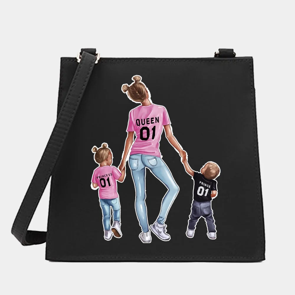 Women's Small Square Shoulder Crossbody Bag Mom Series