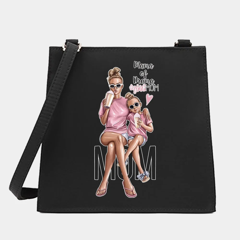 Women's Small Square Shoulder Crossbody Bag Mom Series