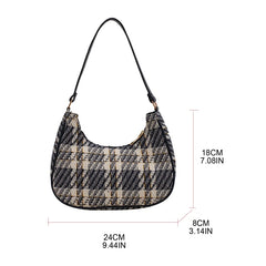 Shoulder Handbag for Women, Hobo Tote Handbag Mini Clutch Purse with Zipper