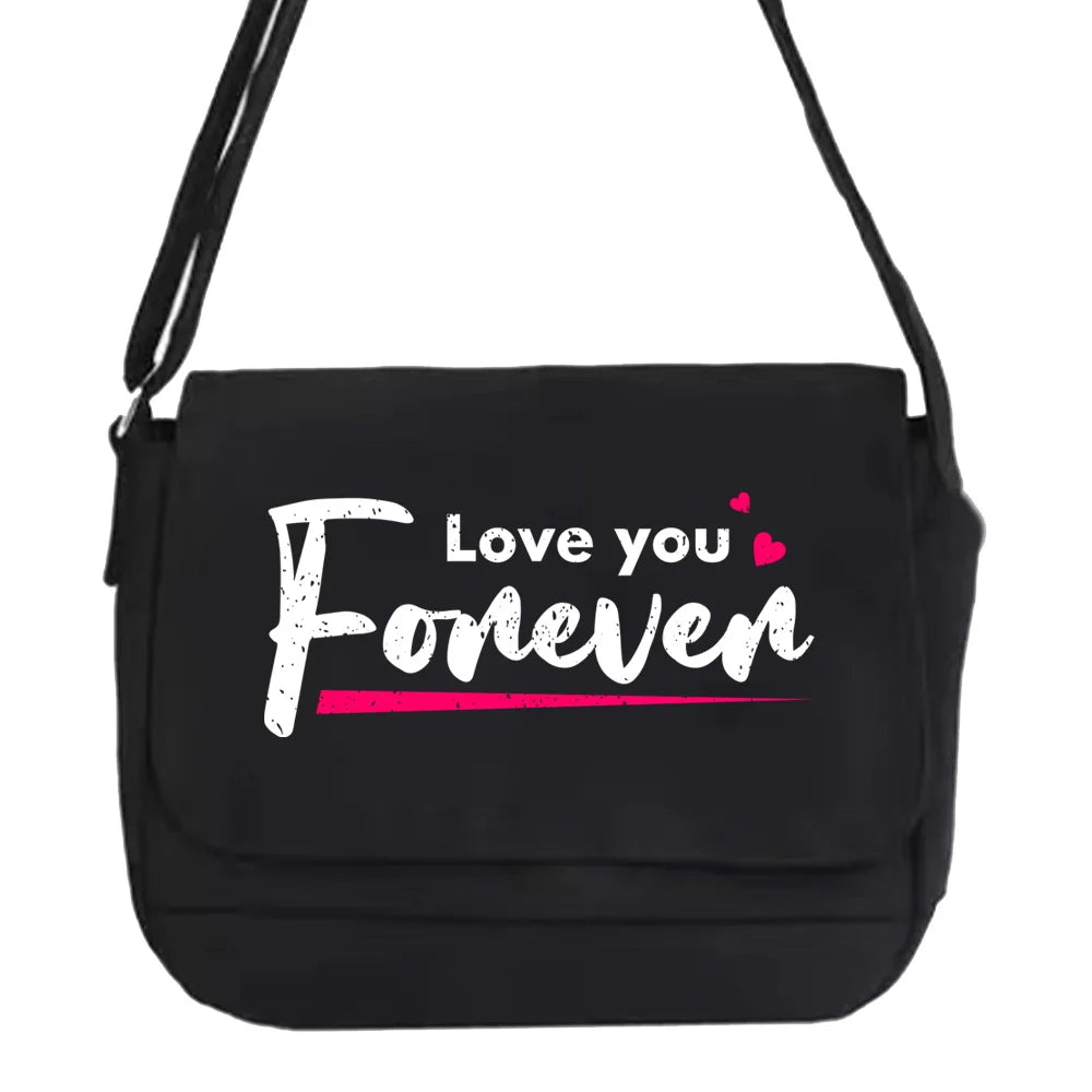 Harajuku Canvas Shoulder Messenger Bag Women Japanese Diagonal Pouch