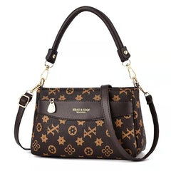 Retro Small Shoulder Bag Floral Print Mother's Handbag