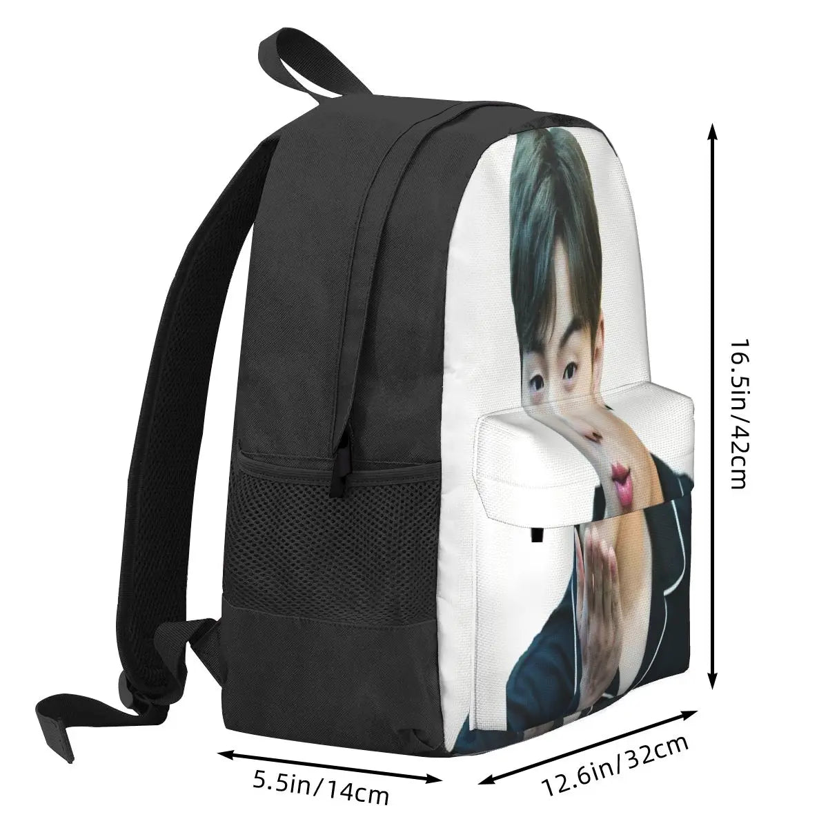 Harajuku Zipper Close Backpacks Men's & Women's Bags