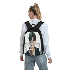 Harajuku Zipper Close Backpacks Men's & Women's Bags