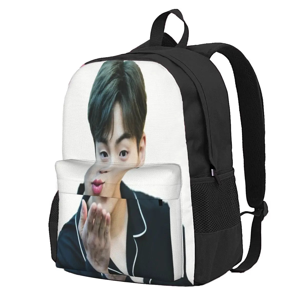 Harajuku Zipper Close Backpacks Men's & Women's Bags