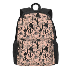 Shrooms Mushroom Pattern Backpack with Zipper