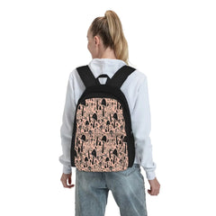 Shrooms Mushroom Pattern Backpack with Zipper