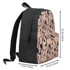 Shrooms Mushroom Pattern Backpack with Zipper