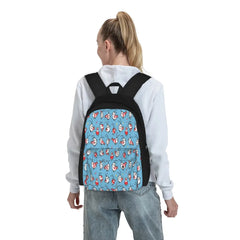 Shy Shrimp Pattern Backpacks Men's Women's Harajuku Backpack