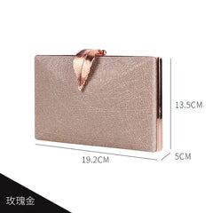 Silver Clutch Bags Womens High Wedding Purse and Handbags Leaf Shape Hasp Phone