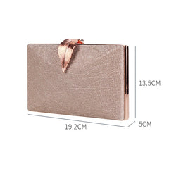 Silver Clutch Bags Womens High Wedding Purse and Handbags Leaf Shape Hasp Phone
