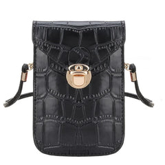 Crocodile Leather Shoulder Bag Clutch Handbag Mini Purse