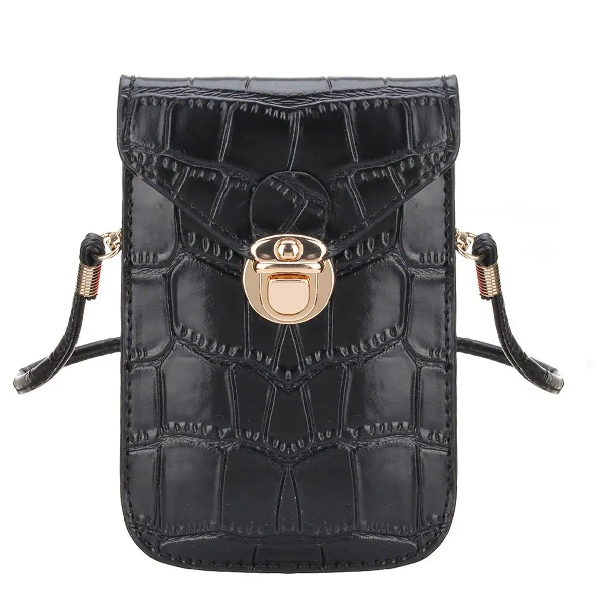 Crocodile Leather Shoulder Bag Clutch Handbag Mini Purse