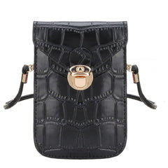 Crocodile Leather Shoulder Bag Clutch Handbag Mini Purse