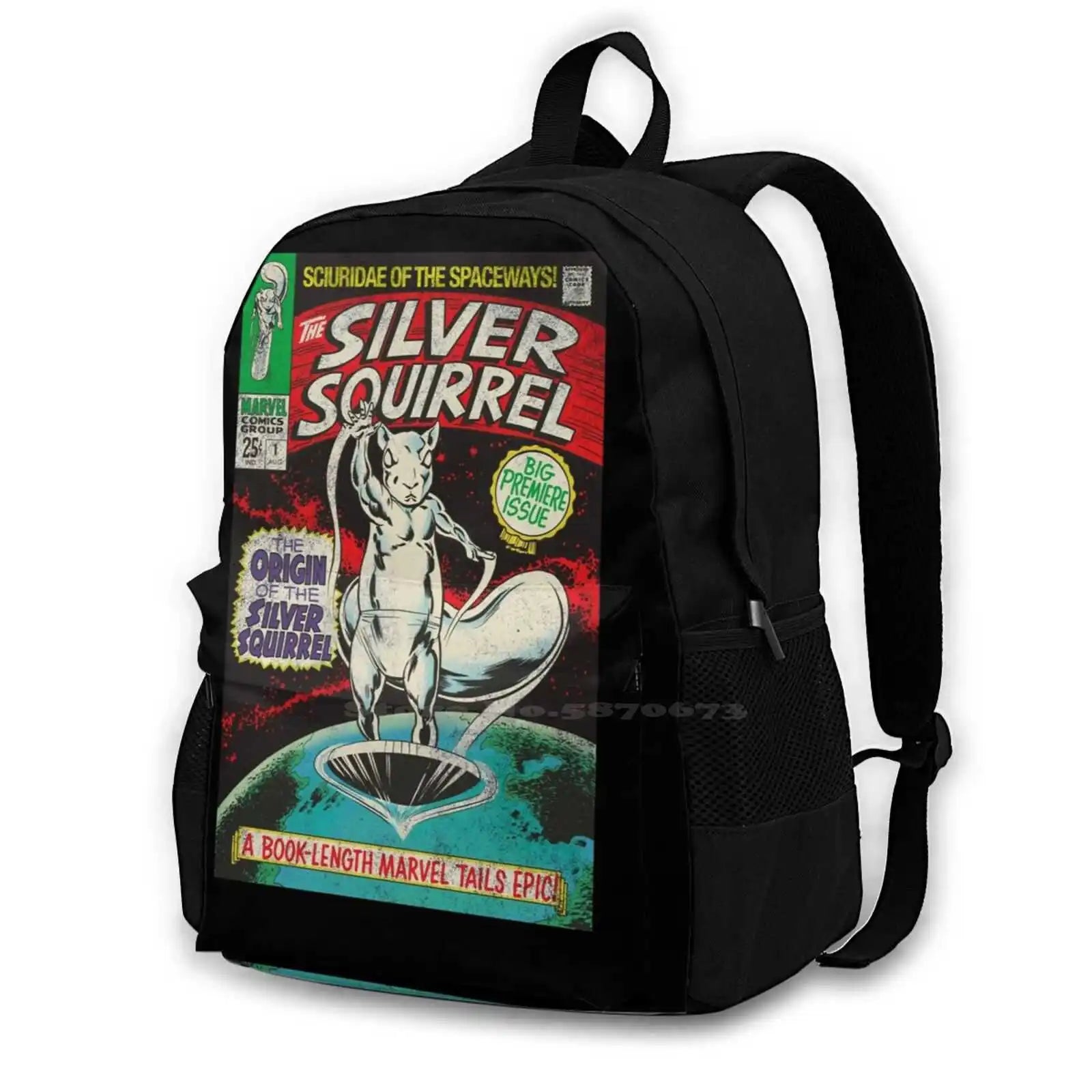 Silver Squirrel 1 Bag Backpack For Men Women Girls Teenage