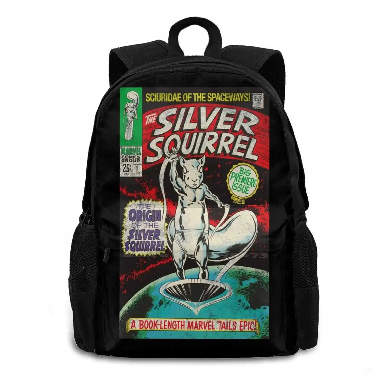 Silver Squirrel 1 Bag Backpack For Men Women Girls Teenage