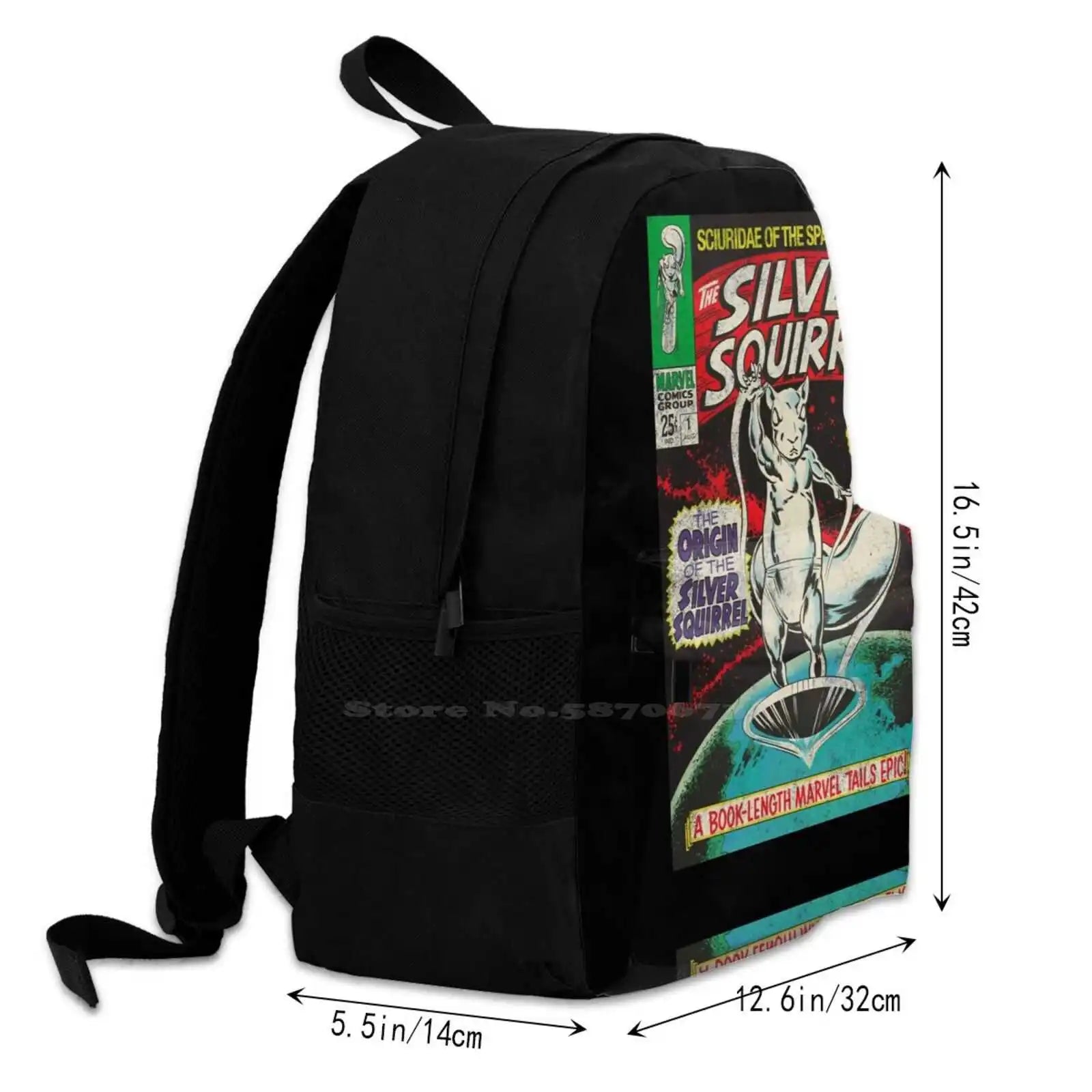 Silver Squirrel 1 Bag Backpack For Men Women Girls Teenage