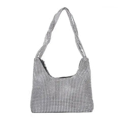 Silver Rhinestone Evening Bag Handbag Shoulder Bag for Women