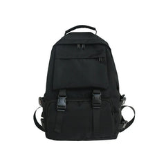 Solid Harajuku Student Schoolbag Large Capacity Travel Backpack