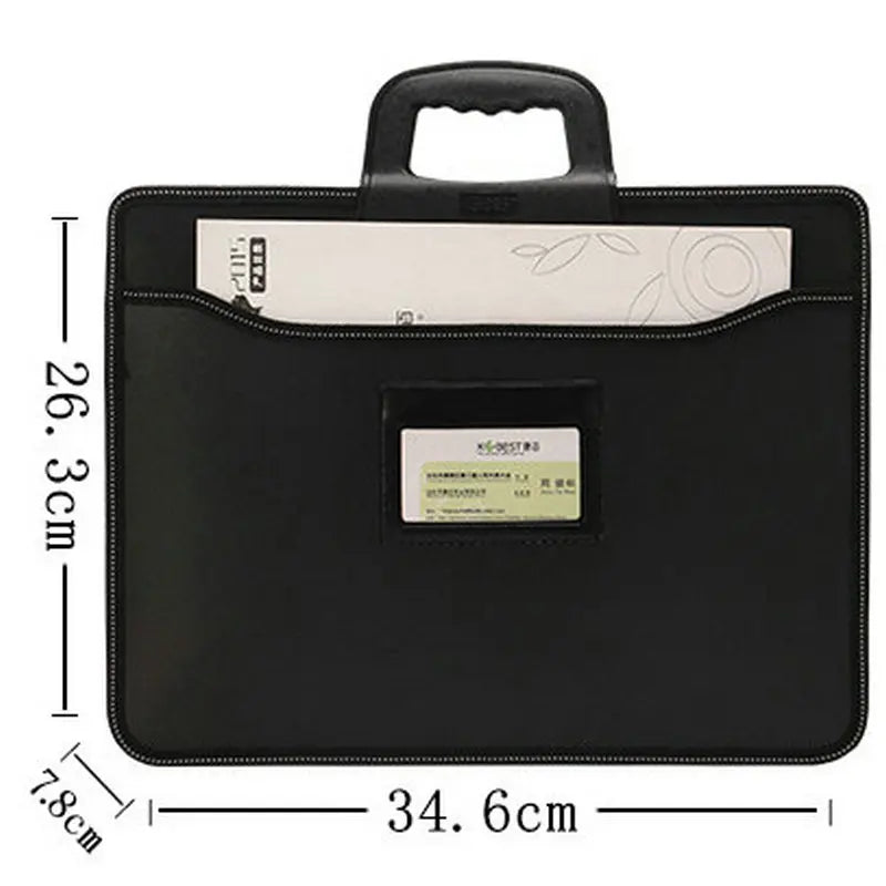 A4 Document Organizer Business Bag Men Office Bag Waterproof