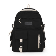 Canvas Backpack College Student Girls Hit Laptop Schoolbag