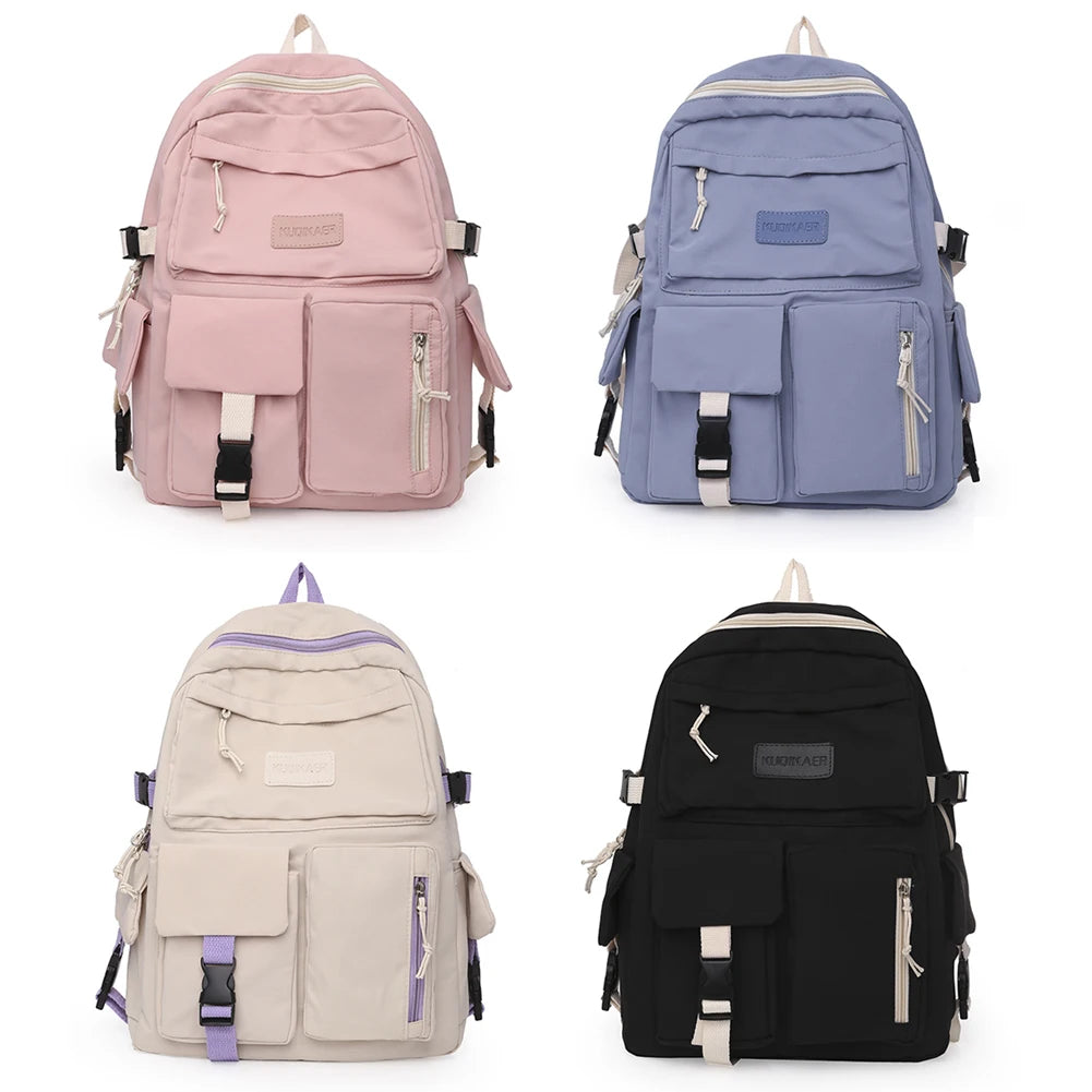 Canvas Backpack Large Student Laptop High School Book Bag Casual Travel