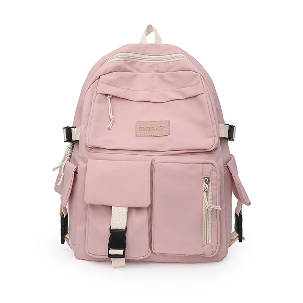 Canvas Backpack Large Capacity Student Laptop High School Book Bag