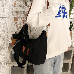 Women's Canvas Shoulder Bag Large Capacity Casual Totes Crossbody School Bag