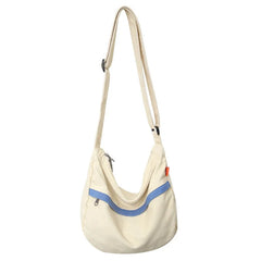 Casual Nylon Crossbody Bags for Woman Retro Literature Art