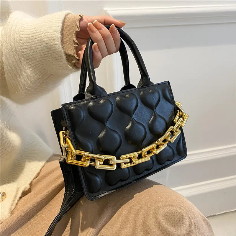 Casual PU Leather Crossbody Bag for Women Soft Solid Shoulder Handbags