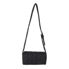 Women's Casual Shoulder Bag Diamond Pattern Solid Crossbody Bag
