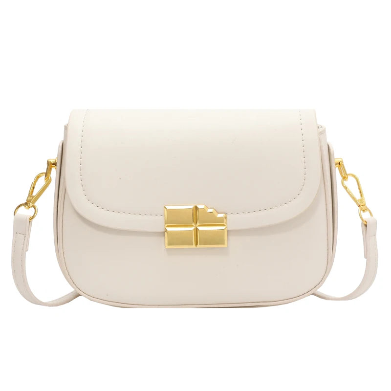 Casual Small Flap Women's Top Handle Bag Pure All Match Ladies Shoulder Bag