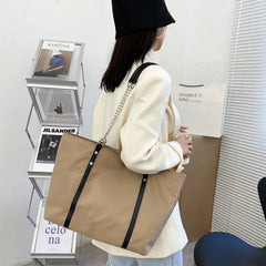 Nylon Chain Shoulder Bag Large Capacity Tote Handbag