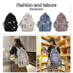 College Backpack Multi-pocket Casual Shoulder Backpack Large Capacity