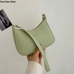 Leather Tote Bag Shoulder Purse Ladies Clutches Vintage