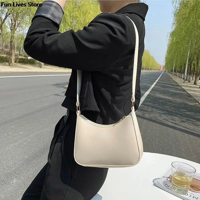 Leather Tote Bag Shoulder Purse Ladies Clutches Vintage