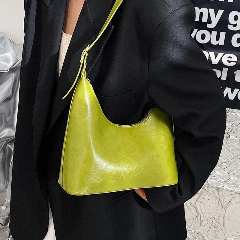 Hobos Handbags Purses Women Shoulder bag PU Leather Candy Totes