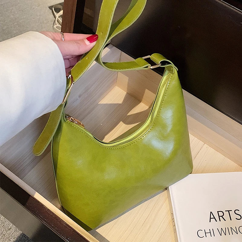 Hobos Handbags Purses Women Shoulder bag PU Leather Candy Totes