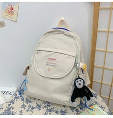 Casual Nylon Waterproof Backpack with Pocket Insert