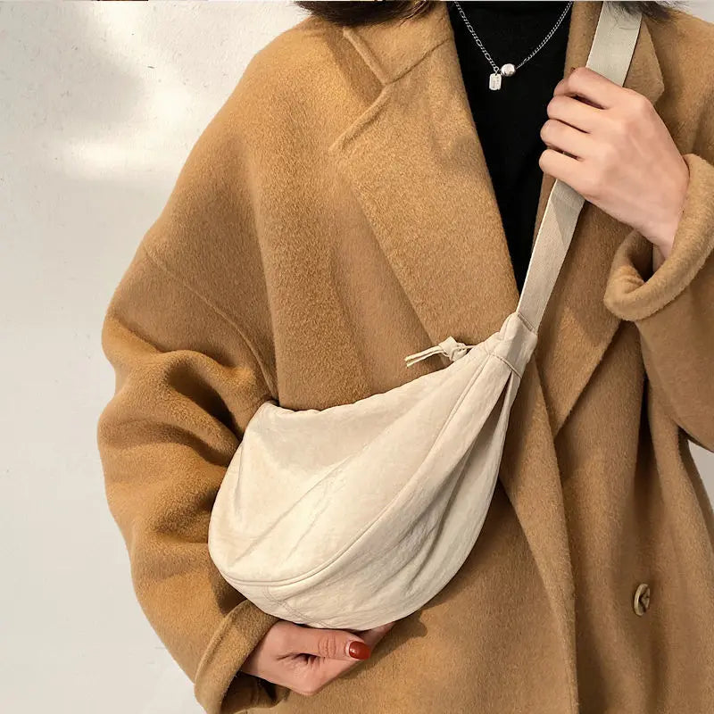 Nylon Messenger Bag Small Shoulder Purse Vintage Handbag