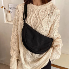 Nylon Messenger Bag Small Shoulder Purse Vintage Handbag