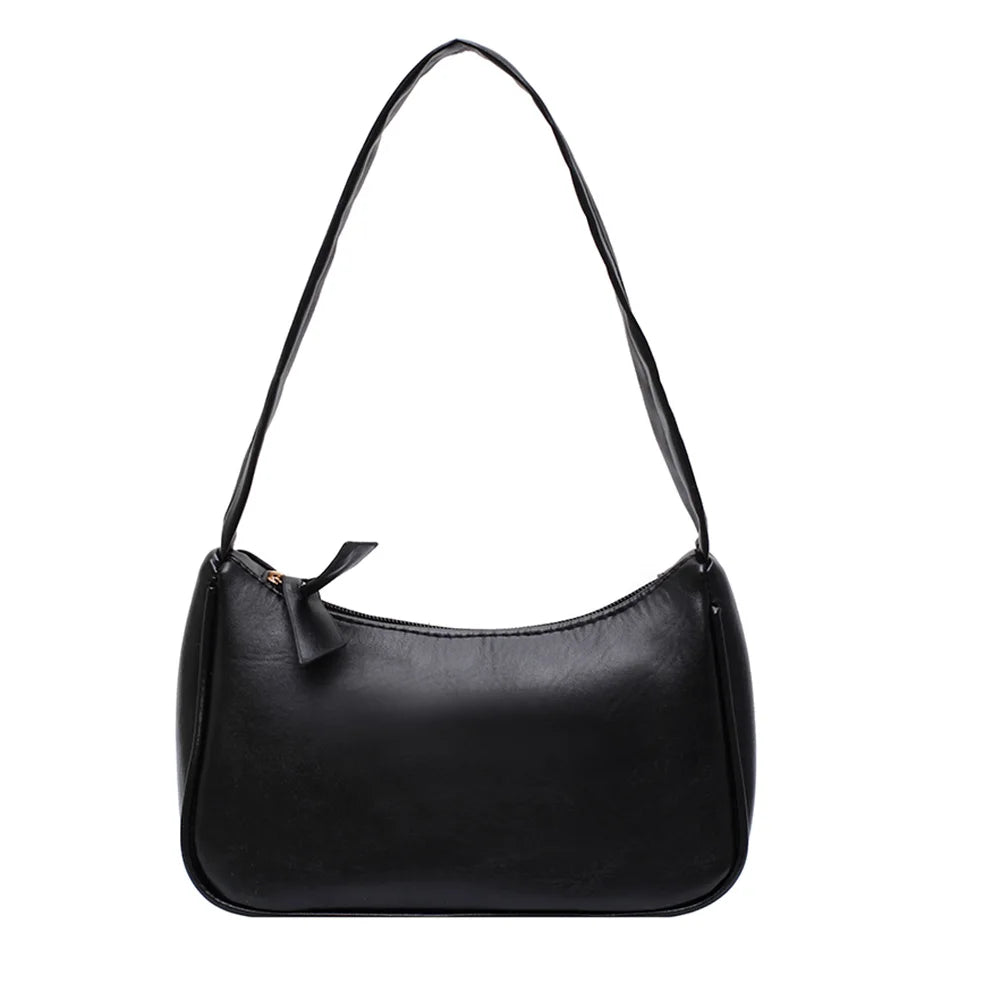 Soft Leather Small Shoulder Bag Casual Sling Handbags for Women